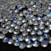 4x4 mm - 50 pcs - AAA - Gorgeous Quality - Rainbow MOONSTONE - Round Cabochon Amazing Gorgeous Full blue fire